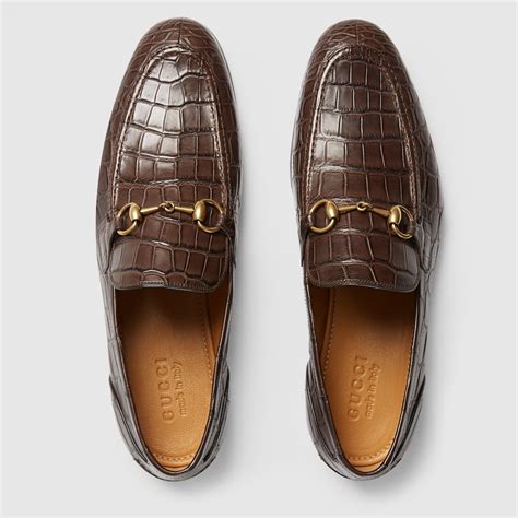 alligator leather gucci|Gucci crocodile loafers.